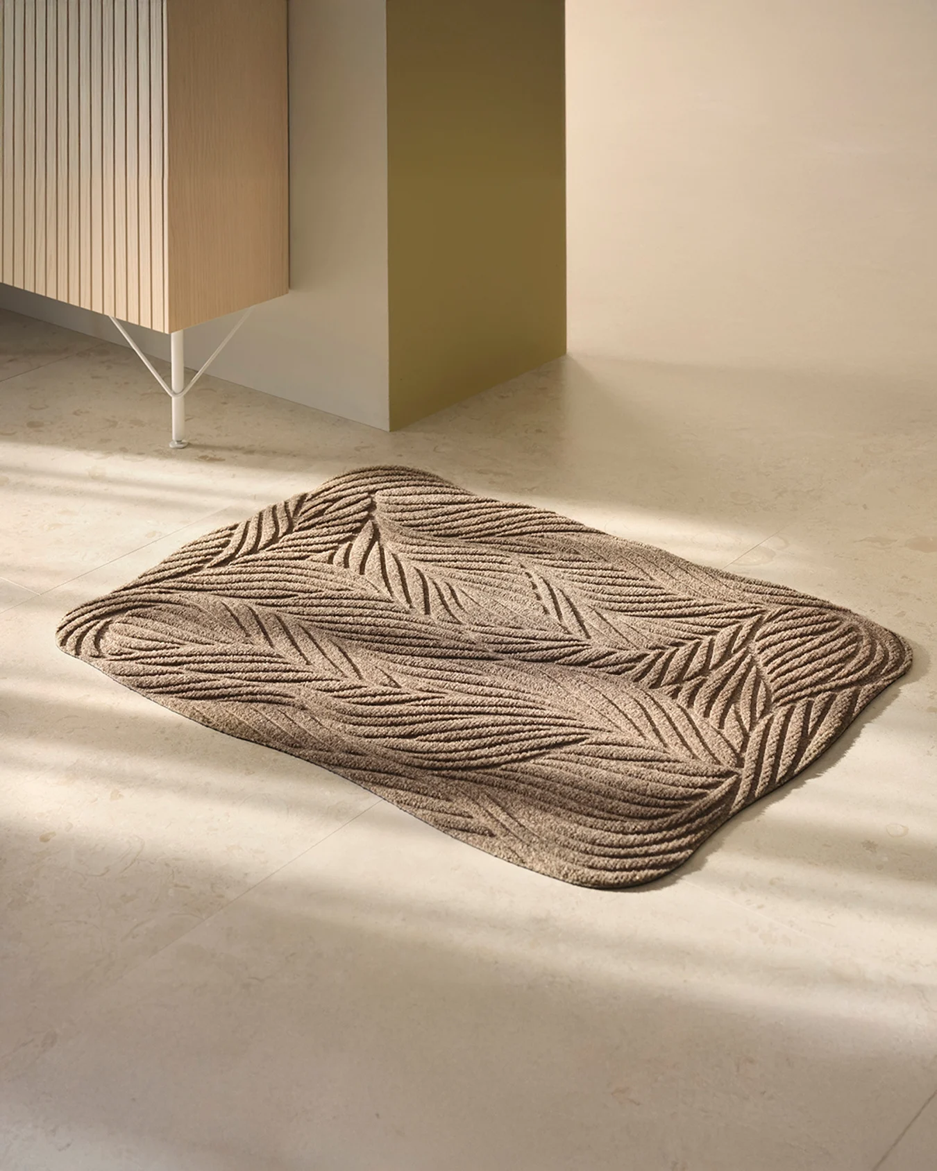 Beige dørmatte